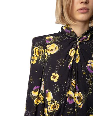 Ryda Crepe Yoko Strass Noir Dress