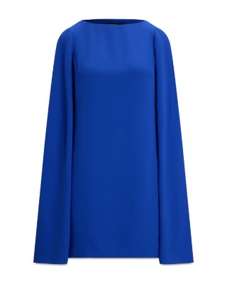 Cape Georgette Cocktail Dress