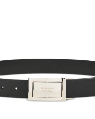 Men's Double Gancini Reversible Leather Belt