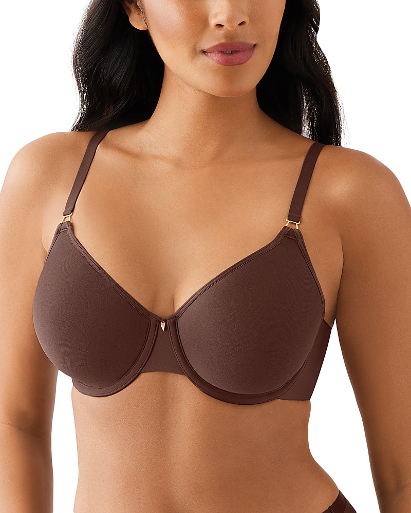 Shop Wacoal Simply Done T-shirt Bra In Chocolate
