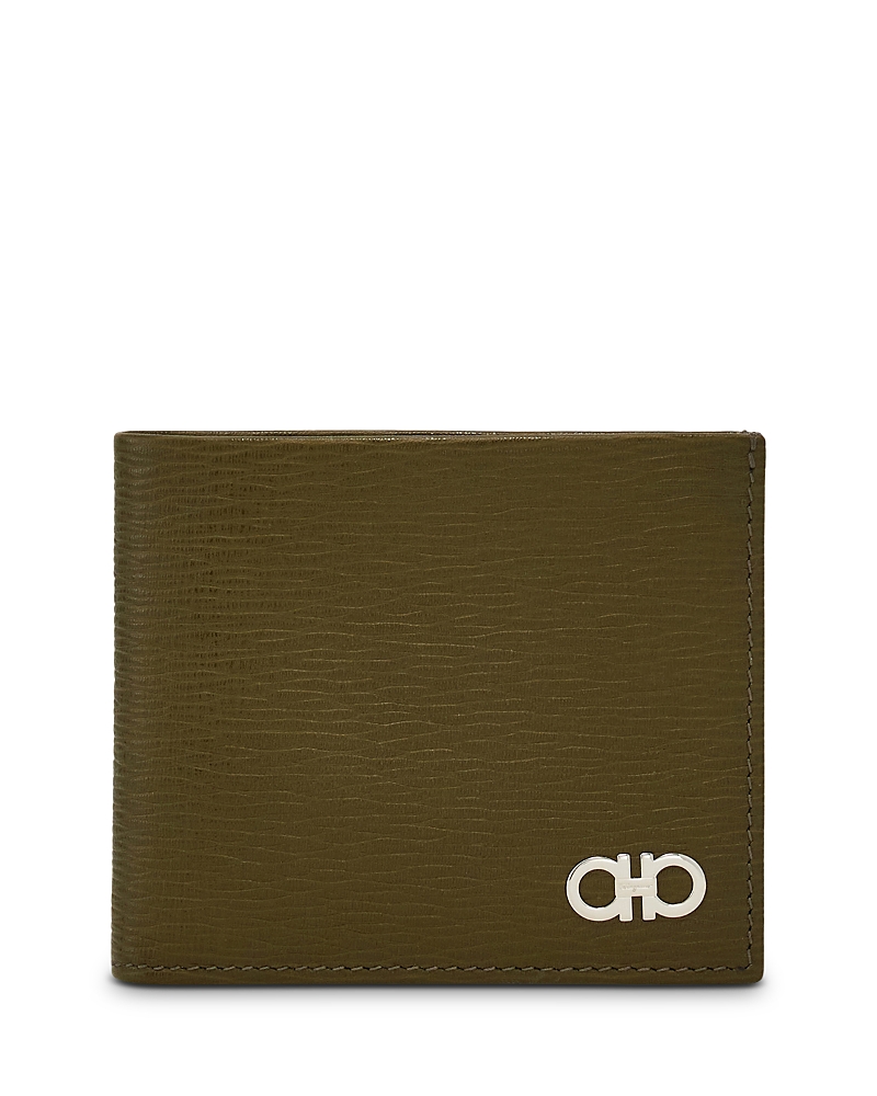 Ferragamo Gancini Leather Bifold Wallet