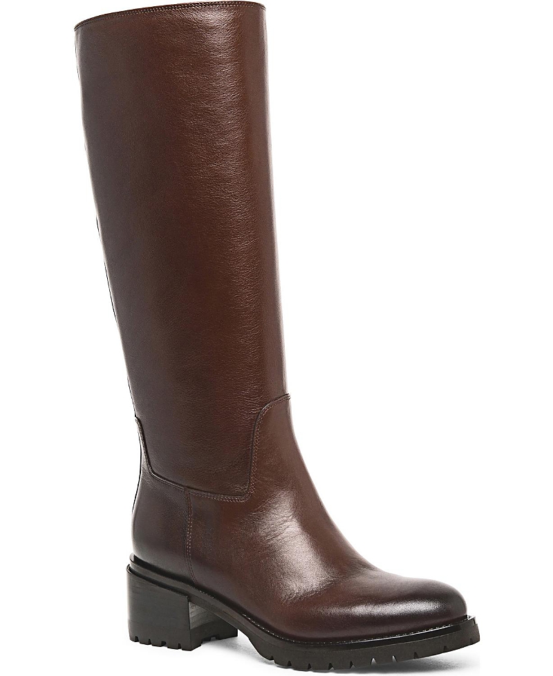 Shop Santoni Women's Hagar Tall Lug Sole In Brown