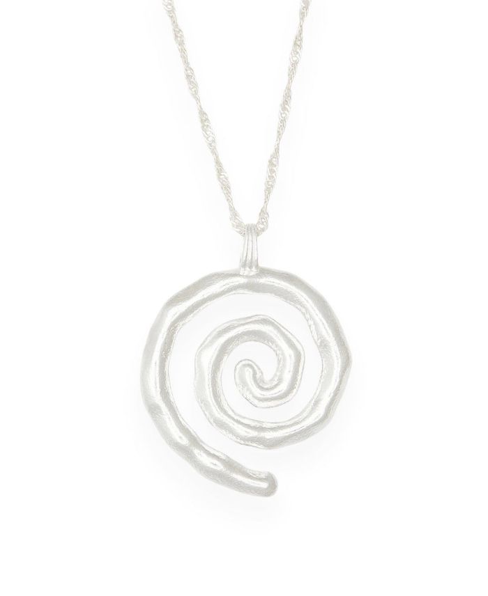 Sacred Spiral Necklace Silver