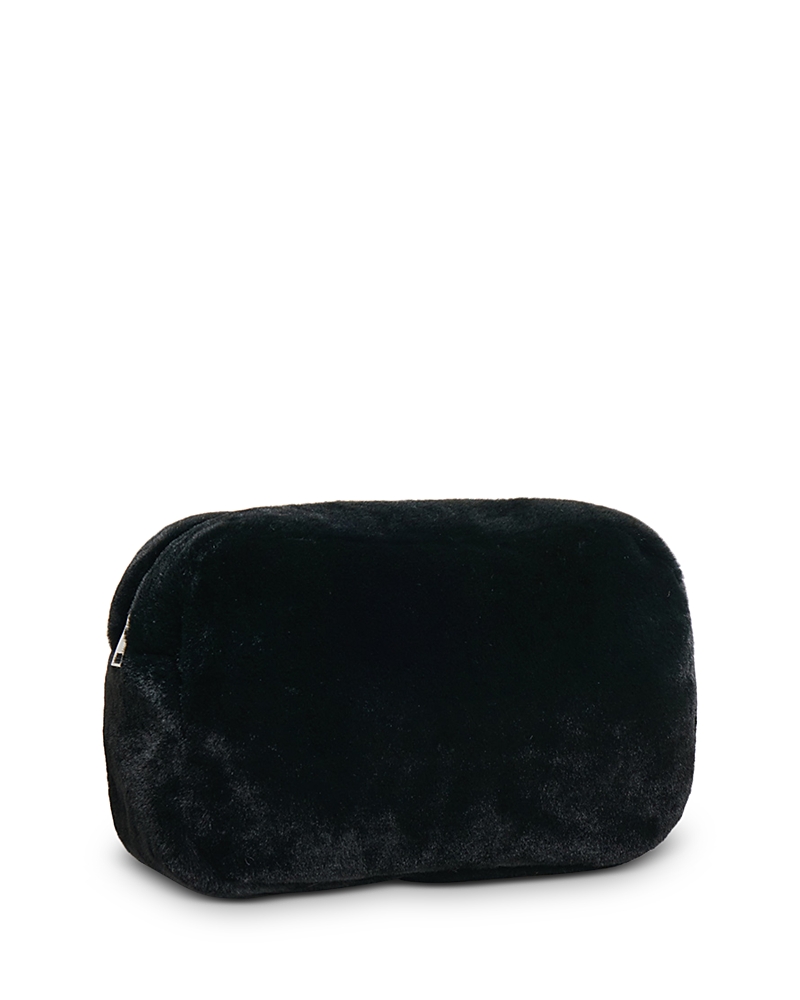 Apparis Noor Leopard Faux Fur Jumbo Pouch In Pink