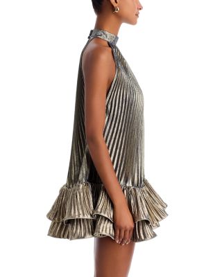 Soleil Pleated Mini Dress