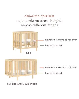 Pogo 8 in 1 Convertible Crib with All Stages Conversion Kits