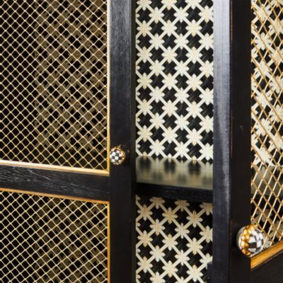 Courtly Criss-Cross Cabinet