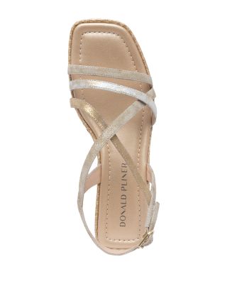 Women's Slip On Strappy Espadrille High Heel Sandals