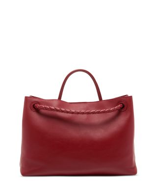 Andiamo Leather Top Handle Bag