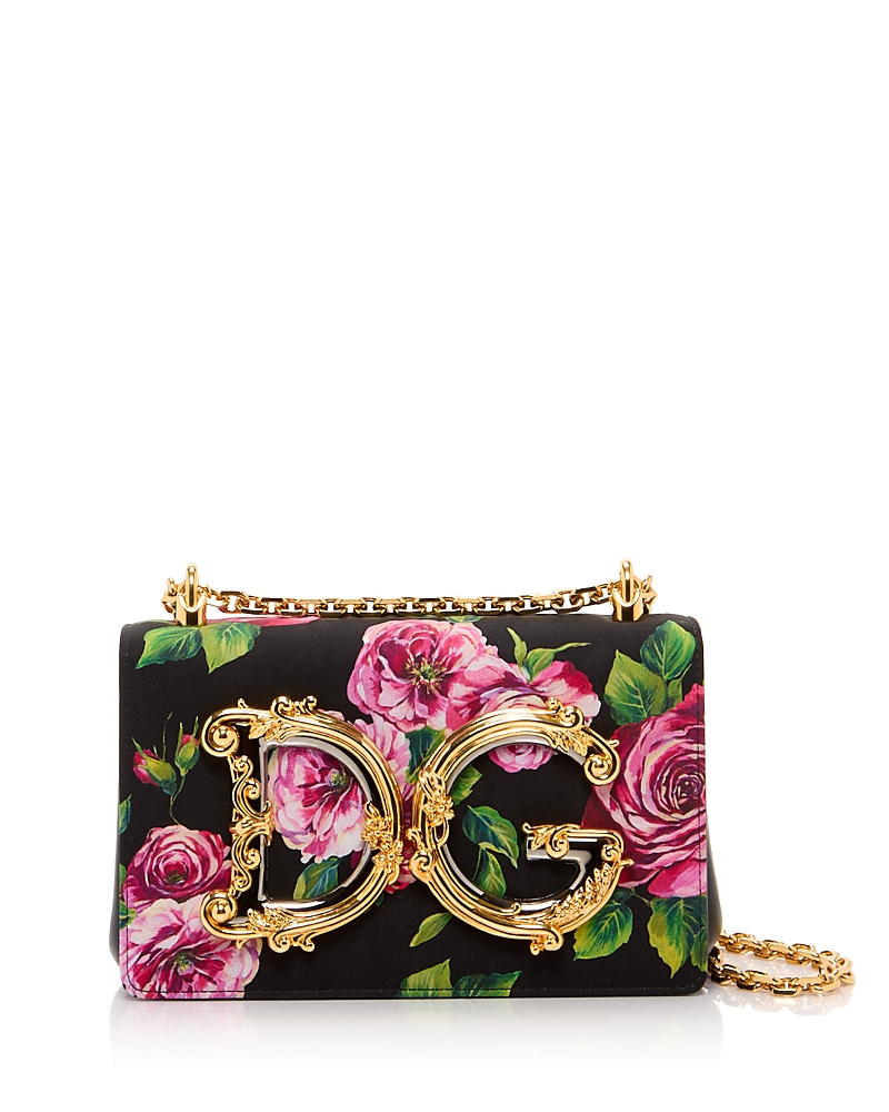 Dolce & Gabbana Floral Shoulder Bag In Multicolor