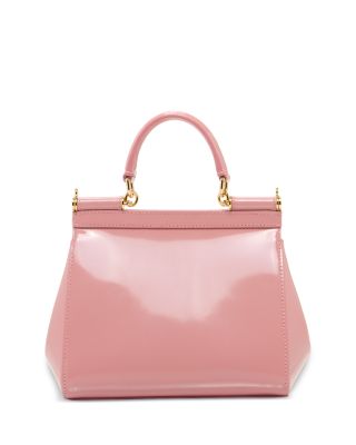 Patent Leather Top Handle Bag