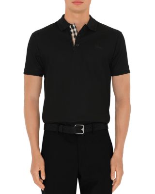 Burberry - Eddie Cotton Piqu&eacute; Equestrian Knight Embroidered Slim Fit Check Placket Polo Shirt
