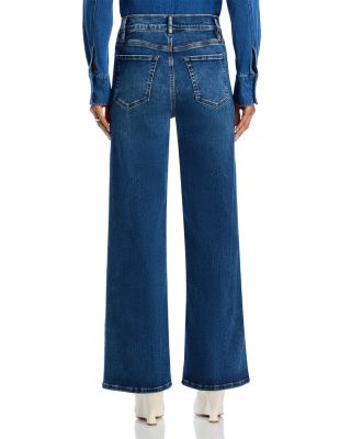 Le Slim Palazzo High Rise Wide Leg Jeans in Skywalk