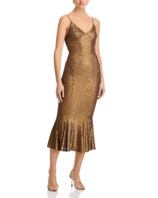 Norma Kamali - Sequin Fishtail Midi Dress