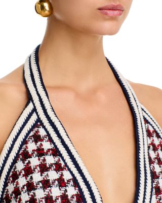 Augustina Tweed Halter Top