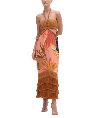 PatBO - Bananier Rope Trim Maxi Dress