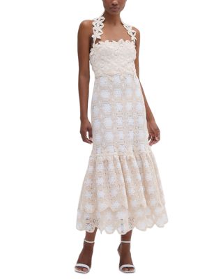 PatBO - Natural Crocheted Lace Dress