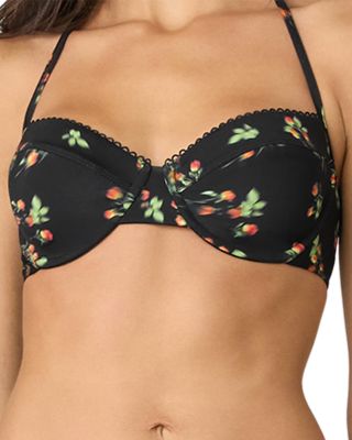 Printed Underwire Bikini Top & Printed Bikini Bottom