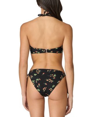 Blurred Floral String Bikini Bottom