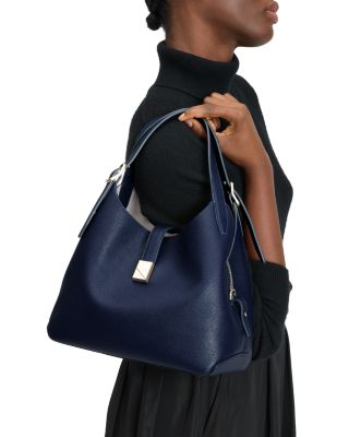 Deco Pebbled Leather Small Crossbody Tote