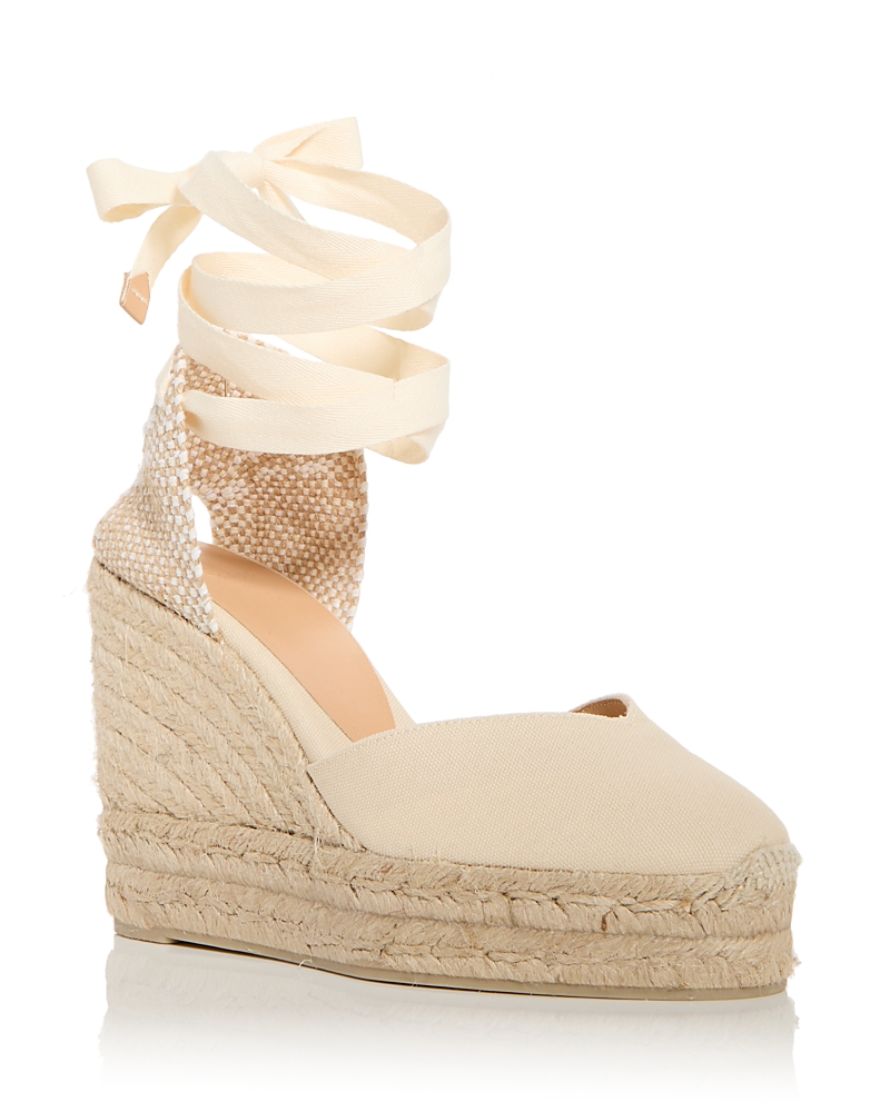 Castañer Chiara Wedge-platform Heeled Espadrille In Neutral