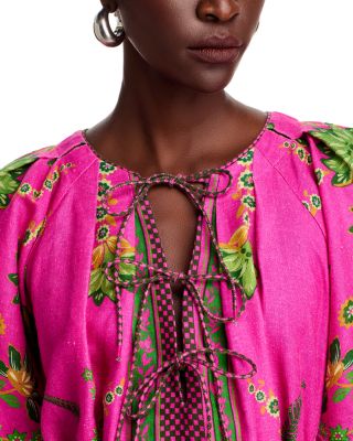 Ana Tie Front Midi Dress