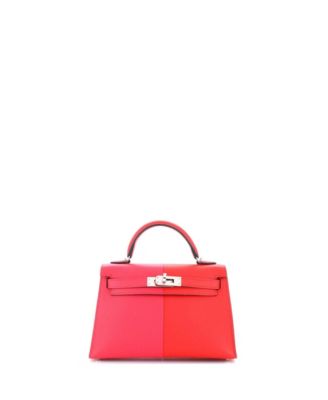 Pre-Owned Hermes 20 Casaque Kelly Mini Ii Bag Epsom