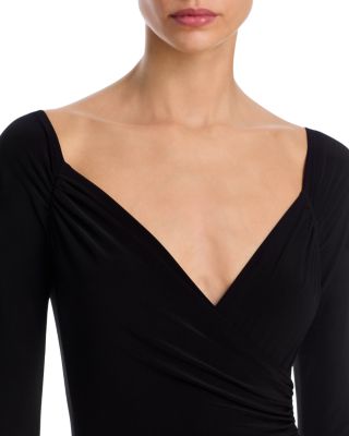 Off Shoulder Sweetheart Side Drape Gown