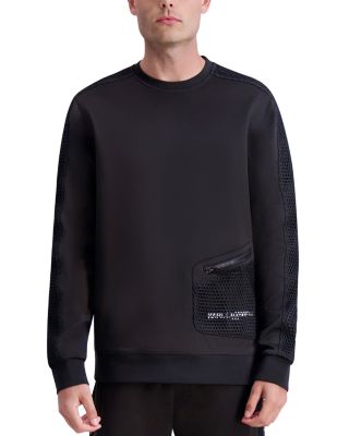 KARL LAGERFELD PARIS - Scuba Mesh Sweatshirt