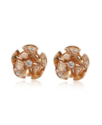 Pre-Owned Bvlgari Divas' Dream 18kt Rose Gold Earrings