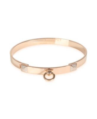 Pre-Owned Hermes Collier De Chien 18K Rose Gold Bracelet