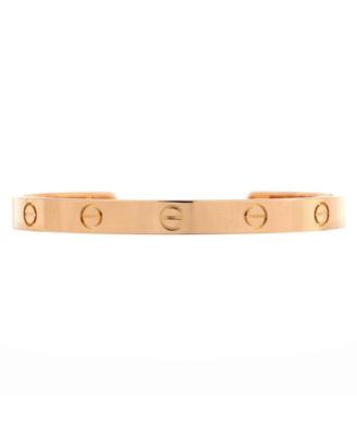 Pre-Owned Cartier Love Cuff Bracelet 18K Rose Gold
