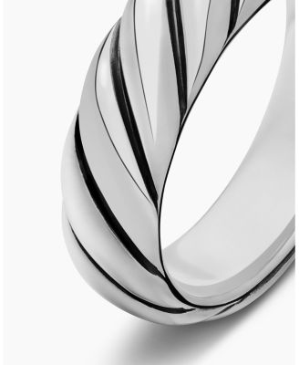 Sterling Silver Sculpted Cable Band Ring