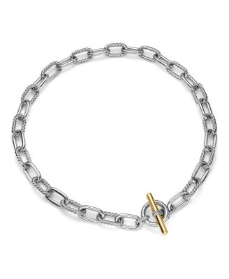 David Yurman - DY Madison Toggle Chain Necklace with 18K Yellow Gold, 20"