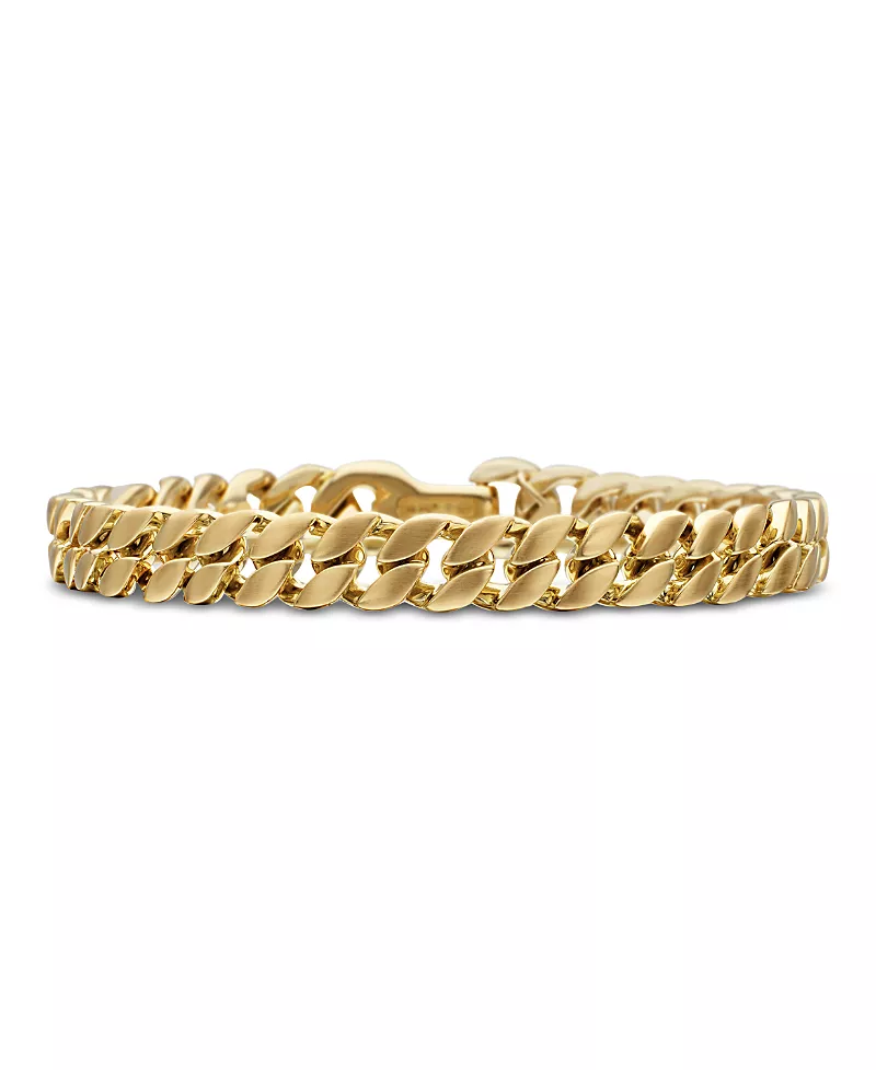 David Yurman Men's Curb Chain Bracelet in 18K Yellow Gold, 8mm