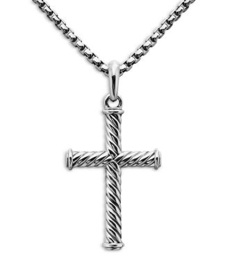 Men's Cable Cross Pendant