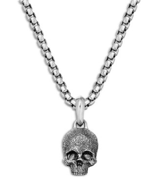 David Yurman - Men's Memento Mori Skull Amulet in Sterling Silver, 16mm