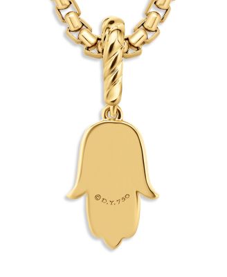 Hamsa Amulet with Diamonds in 18K Gold