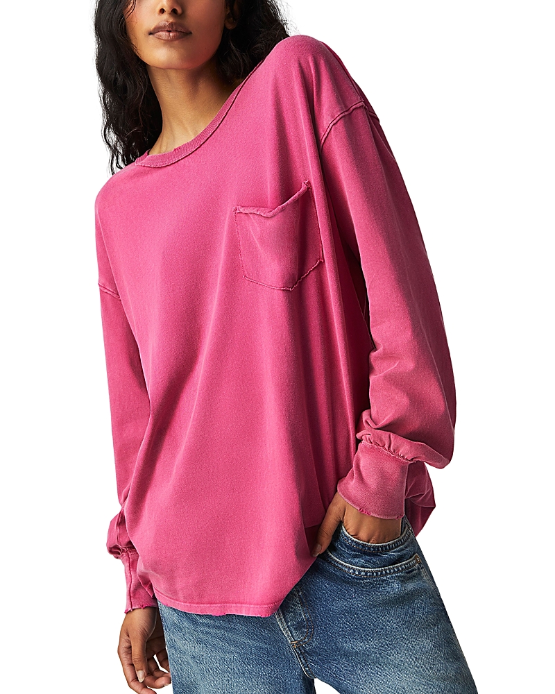 Free People Fade Into You Knit Top In Vivacious