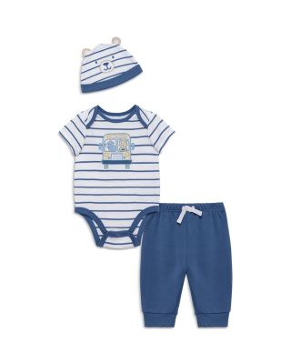 Little Me - Boys' Bear Bodysuit, Pants & Beanie Set - Baby