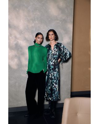 Misty Leopard Print Dress