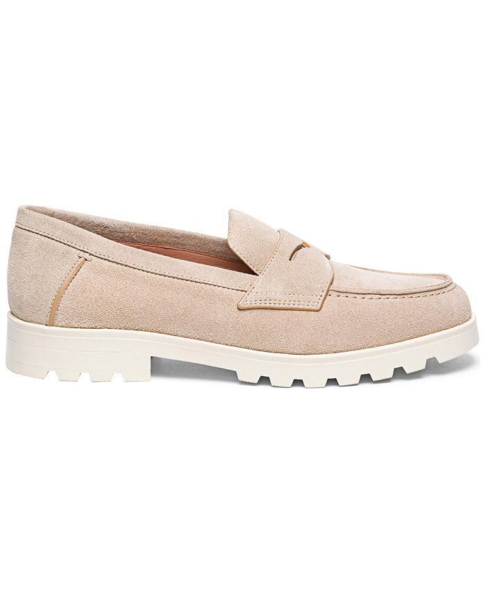 Women's Beige Nubuck LugSole Loafer