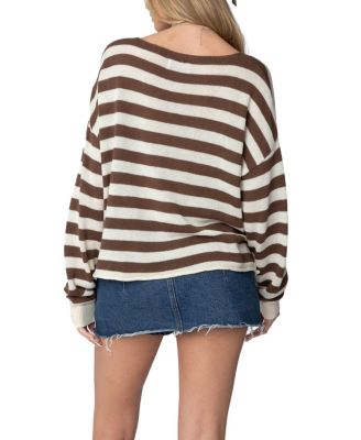  Anney Oversized Striped Sweater