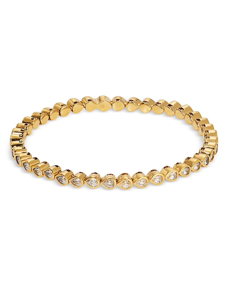 NADRI DAZZLE CUBIC ZIRCONIA BEZEL STRETCH BRACELET