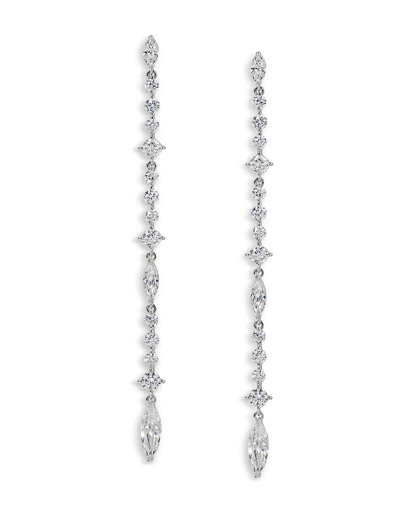 Nadri Cassi Cubic Zirconia Linear Drop Earrings In Neutral