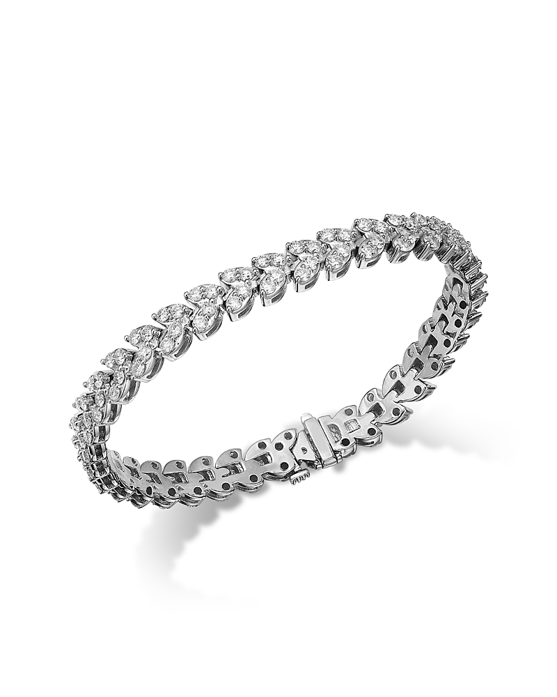 Bloomingdale's Fine Collection Diamond Tennis Bracelet in 14K White Gold, 5.25 tcw