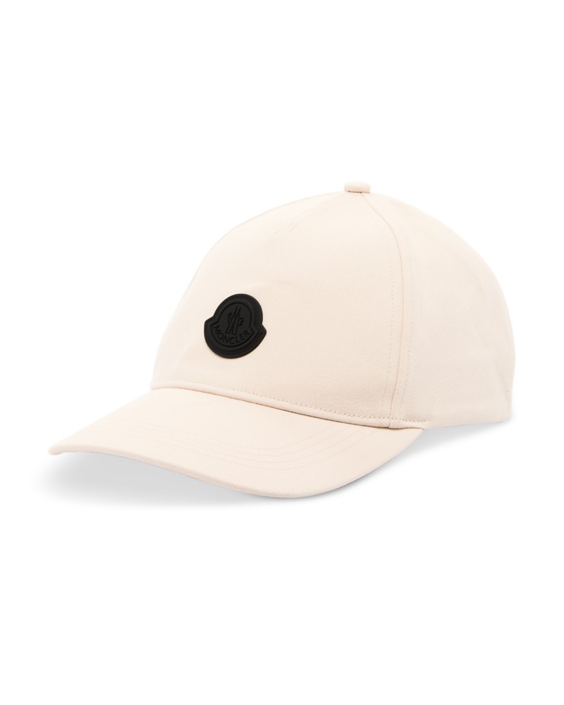 Moncler Logo Baseball Cap in Beige