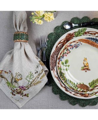 Forest Walk Caf&eacute; Au Lait Napkin with Animals