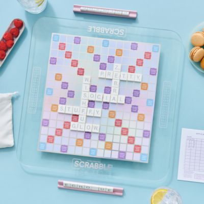 Scrabble Aura Glass Game