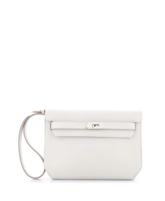 Pre-Owned Hermes 25 Kelly Depeches Pouch Evercolor